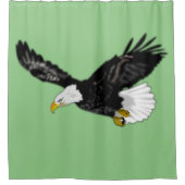 Rideau de douche d'aigle chauve américain (Devant)