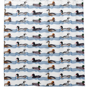 Rideau de douche Dandy Ducks (choisir la couleur)