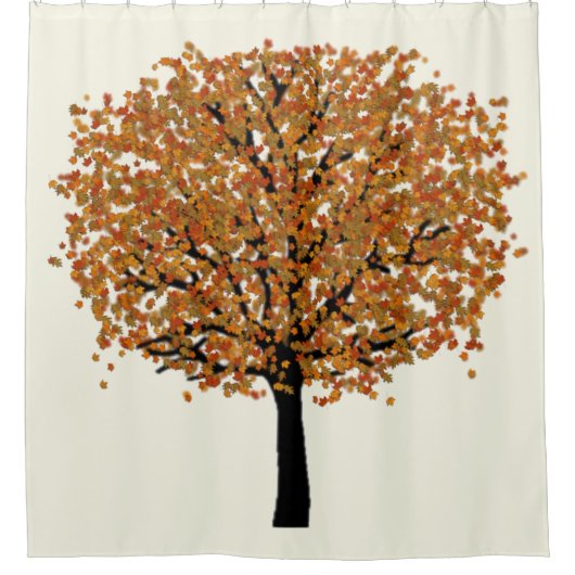 Rideau de douche d'arbre doré (Devant)