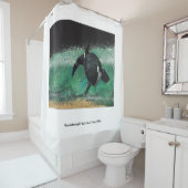 Rideau de douche d'art "Breakthrough" (En situation)