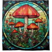 Rideau de douche d'art de champignons (Devant)