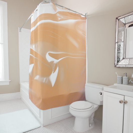 Rideau de douche d'art moderne Abstrait (En situation)