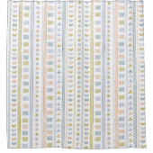 Rideau de douche d'art populaire scandinave (Devant)