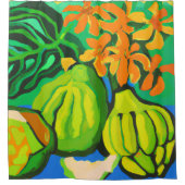 Rideau de douche d'art tropical (Devant)
