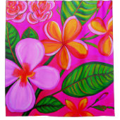 Rideau de douche d'art tropical (Devant)