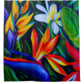 Rideau de douche d'art tropical (Devant)