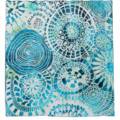 Rideau de douche d'art tropical (Devant)