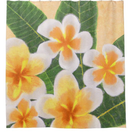 Rideau de douche d'art tropical (Devant)