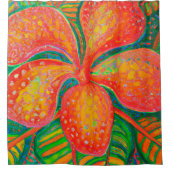 Rideau de douche d'art tropical (Devant)