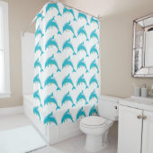 Rideau de douche/dauphins (En situation)