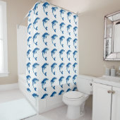 Rideau de douche/dauphins (En situation)