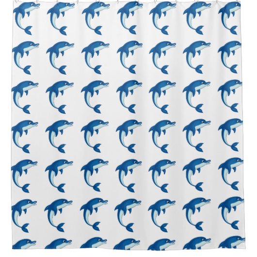 Rideau de douche/dauphins (Devant)