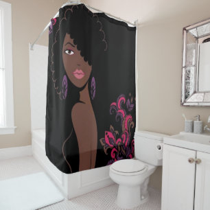 Rideau de douche de beauté Afrocentrique