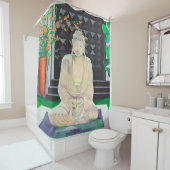 Rideau de douche de Bouddha (En situation)