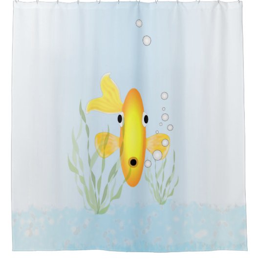 Rideau de douche de Bowl de poisson doré (Devant)