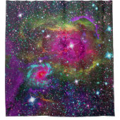 Rideau de douche de champ étoile atmosphérique (Devant)