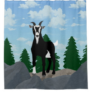 Rideau de douche de chèvre Billy