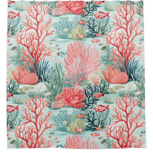 Rideau de douche de Coral Reef (Devant)