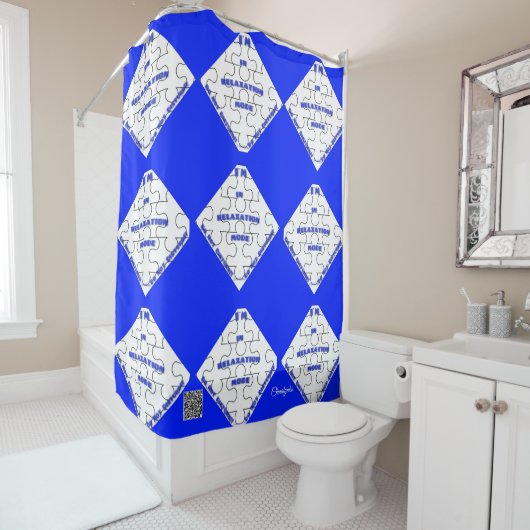 RIDEAU DE DOUCHE DE DÉTENTE (En situation)