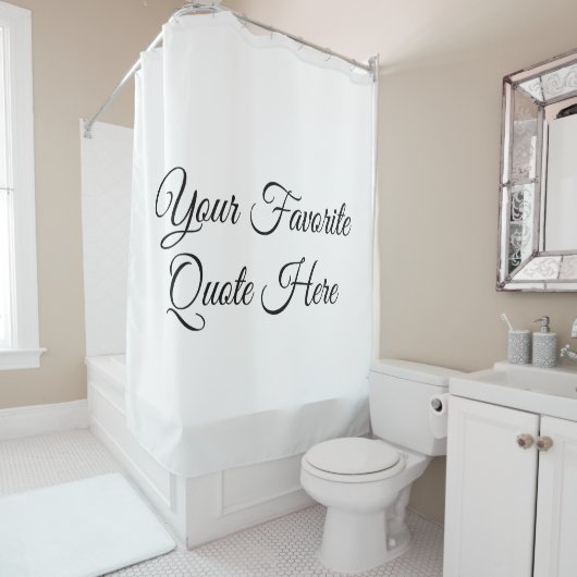 Rideau de douche de devis inspirationnel (En situation)