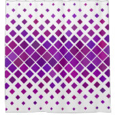 rideau de douche de diamants violets (Devant)