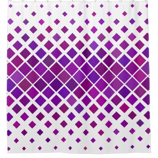 rideau de douche de diamants violets (Devant)