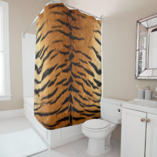 Rideau de douche de Faux Sibérie à peau de tigre