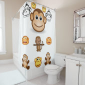 Rideau de douche de Gorilla (En situation)