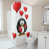 Rideau de douche de jour de Valenttine (En situation)