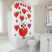 Rideau de douche de jour de Valenttine (En situation)