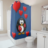 Rideau de douche de jour de Valenttine (En situation)