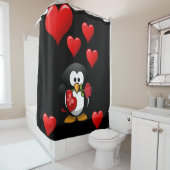 Rideau de douche de jour de Valenttine (En situation)