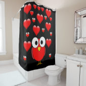 Rideau de douche de jour de Valenttine (En situation)
