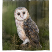 Rideau de douche de la chouette de l'Ouest (Devant)