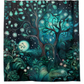 Rideau de douche de la forêt de minuit (Devant)