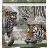 Rideau de douche de la jungle primitive (Devant)