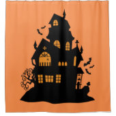 Rideau de douche de la maison orange (Devant)