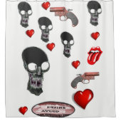 Rideau de douche de la Saint Valentin (Devant)