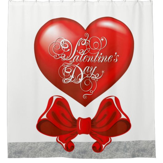Rideau de douche de la Saint Valentin (Devant)