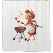 Rideau de douche de la Saint-Valentin, Cooking Lov (Devant)