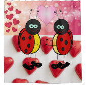 Rideau de douche de la Saint Valentin, Ladybug (Devant)