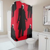 rideau de douche de la salle de bain halloween nos (En situation)