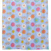 Rideau de douche de la série Daisies rétro (Devant)