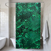 Rideau de douche de la série verte brillant