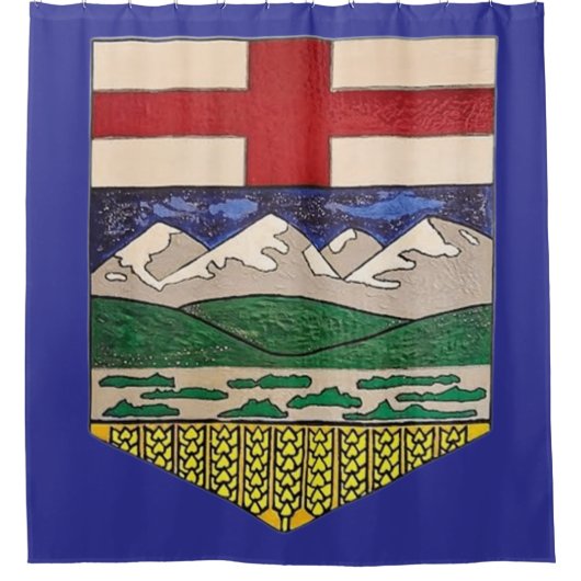 RIDEAU DE DOUCHE DE L'ALBERTA (Devant)