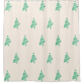 Rideau de douche de l'arbre de Noël (Devant)