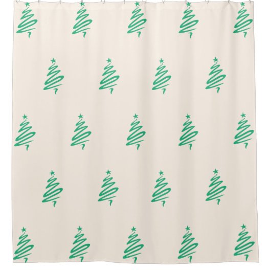 Rideau de douche de l'arbre de Noël (Devant)