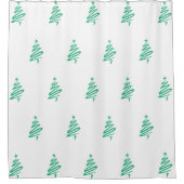 Rideau de douche de l'arbre de Noël (Devant)