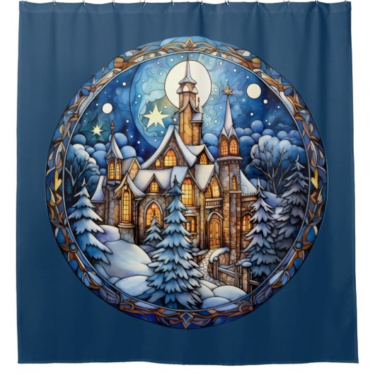 Rideau de douche de l'église de Noël (Devant)