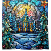 Rideau de douche de l'église en verre tendu (Devant)